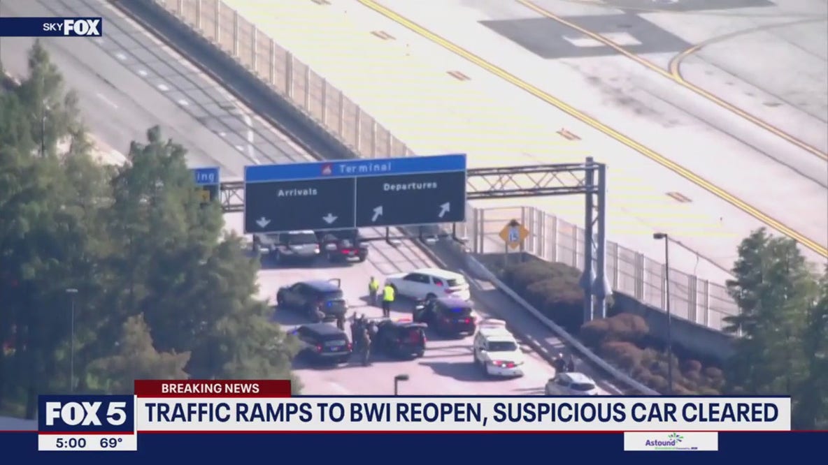 Traffic ramps at BWI Airport reopen, suspicious car cleared